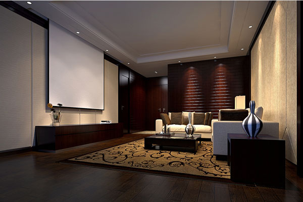 朝陽中式辦公室裝修設(shè)計(jì)效果圖