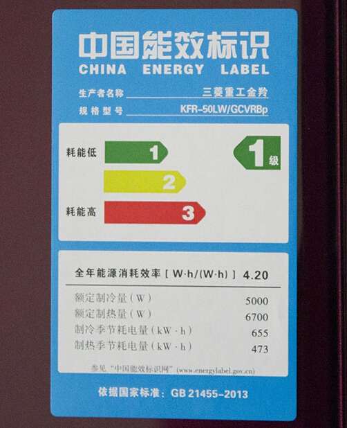 中國能效時標(biāo)圖根據(jù)國家標(biāo)準(zhǔn)（gb21455-2015）