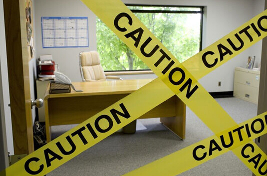 貼好停工封條顯得公司正規(guī)，防止小偷盜竊